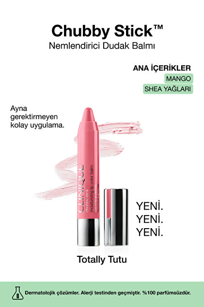 Clinique Chubby Stick™ Nemlendirici Dudak Balmı - Renk: Totally