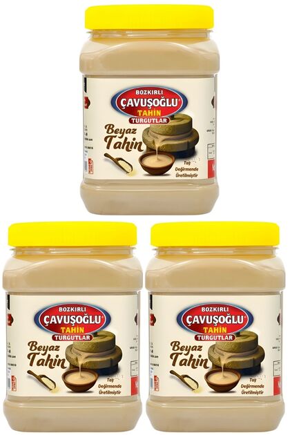 Az Kavrulmuş Beyaz Tahin Bozkır Tahini 930g X 3