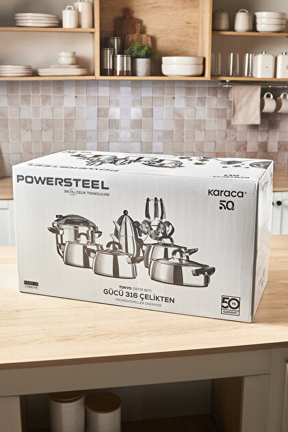 Karaca Tokyo Powersteel 316 Çelik Indüksiyon Tabanlı 17 Parça