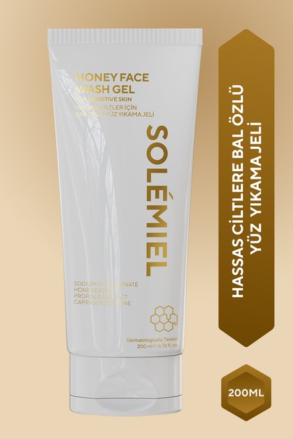 Hassas Ciltler İçin Bal ve Propolis Özlü Temizleyici, Yatıştırıcı ve Onarıcı Yıkama Jeli 200 ML