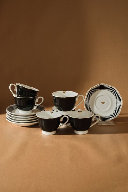 Piraye 6-Person Coffee Cup Set 80 ml