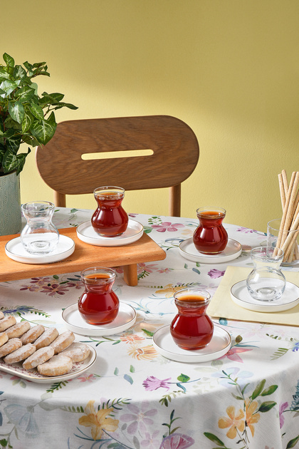 Sunset Glass Tea Set for 6 People 165 ml