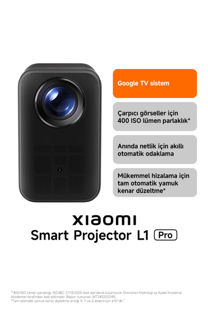 Xiaomi Smart Projector L1 Pro Projeksiyon - Fiyatı, Yorumları