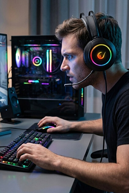 Rampage Rm-k45 Orbit-s Rgb 7.1 Usb Mikrofonlu Gaming Oyuncu