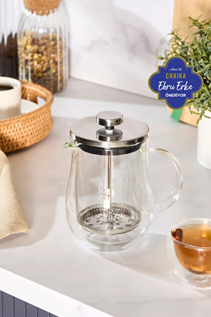 Karaca Pia Frostia Bitki Çayı ve Filtre Kahve Demliği French Press