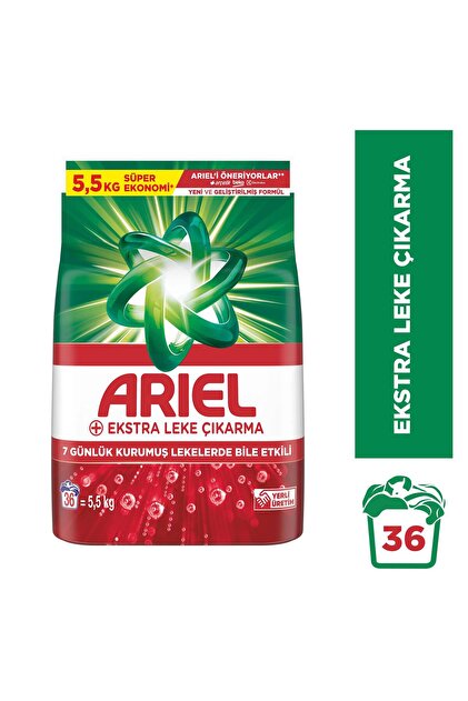 Ariel Aqua Pudra 12 kg Renklilere Özel Dağ Esintisi Toz Deterjan