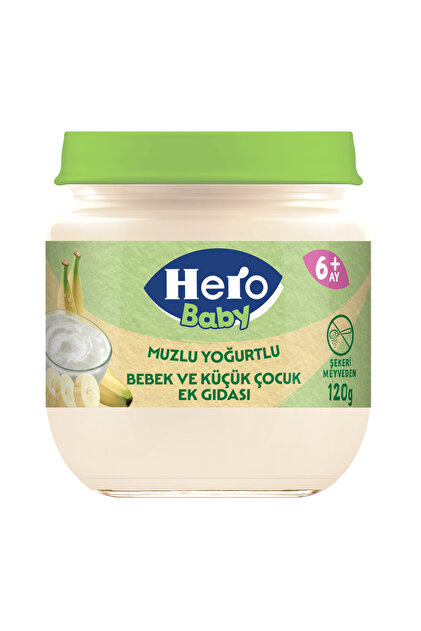 Hero Baby Plus Muzlu Yoğurtlu Kavanoz Mama 120g x6 - Fiyatı, Yorumları