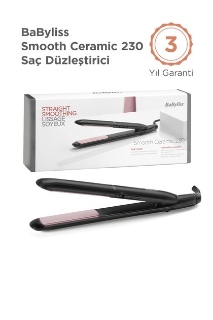 洋楽 SILKY SLIM Babyliss Smooth Ceramic 25 mm 230 Derece 2 Isı Ayarlı Seramik