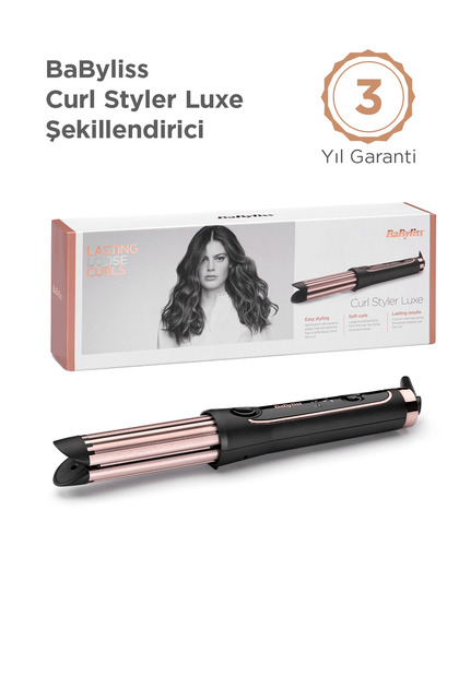 Curl Styler Luxe 36 mm 200 Derece Kuvars Seramik Kaplama Plakalı Soğuk Hava Kanallı Saç Maşası C112E