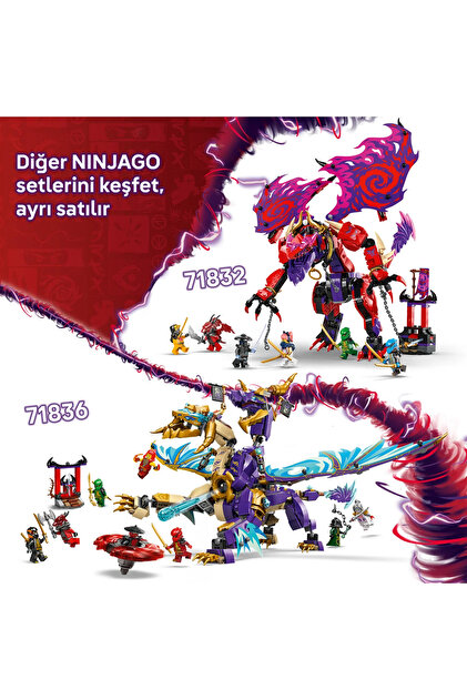 LEGO ® NINJAGO® Odak Ark Ejderhası 71836 - 9+ Yaratıcı Oyuncak