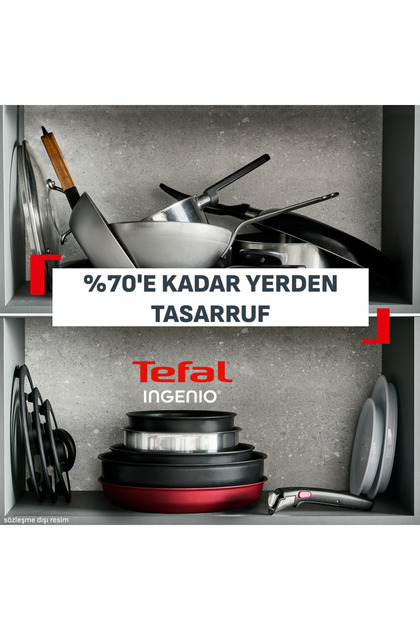 TEFAL Ingenio Explore Fusion Core 9X Büyük Tava Ve Tencere Seti
