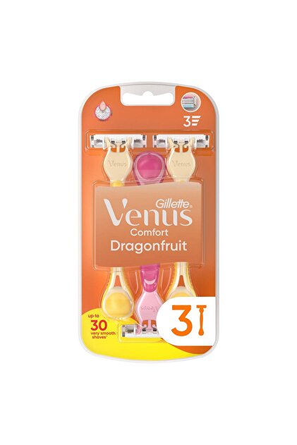 Gillette Venus Simply Venus 3 Dragonfruit Kullan At Tıraş Bıçağı 3