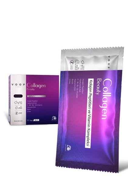Collagen Beauty Yüksek Biyoaktif Hidrolize Kolajen %100 Saf Ve Doğal - 30 Toz Saşe