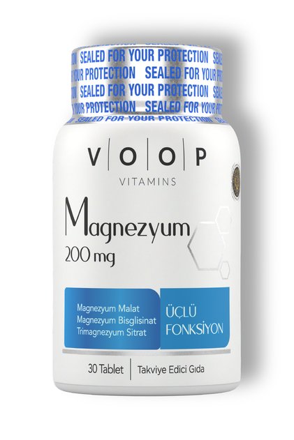 Magnesium Malate, Citrate, and Bisglycinate - 200 mg | 30 Tablets