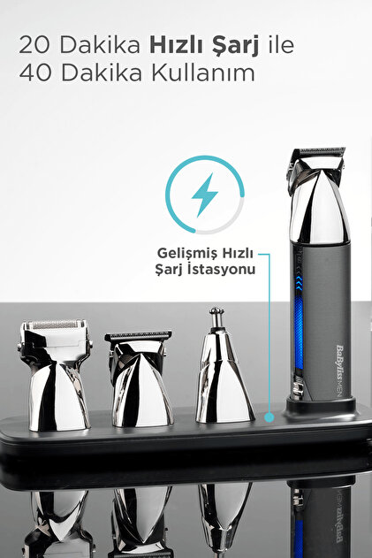 Babyliss Super X Metal 15 Başlık Japon Çelik Bıçak Islak Kullanım
