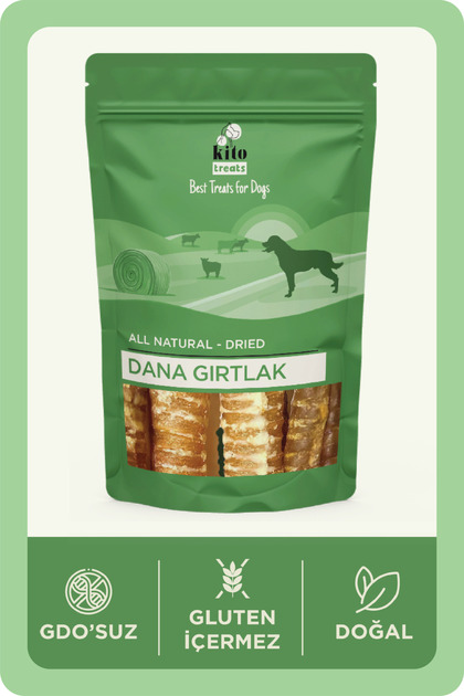 Dana Gırtlak Çiğnemelik Köpek Ödül Maması %100 Doğal, Glutensiz, Organik 100 gr (DOG TREAT)