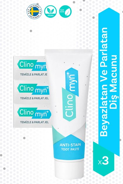 Fresh Diş Beyazlatan Ve Parlatan Jel Diş Macunu 75 ml X 3 Adet