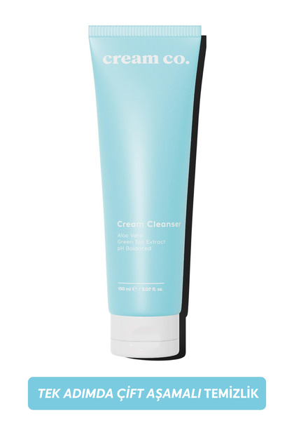 Cream Co. pH dengeli Krem Yüz Makyaj Temizleyici | Çift Aşamalı
