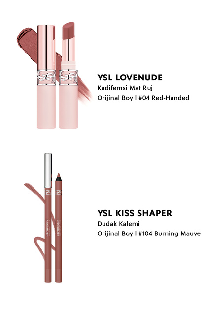 Yves Saint Laurent Warm Kiss Lip Combo Makyaj Seti - Lovenude Mat