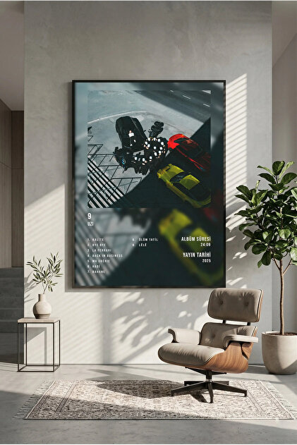 postercraft Motive TAYCAN Album Tasarım Modern Panel Tablo Poster