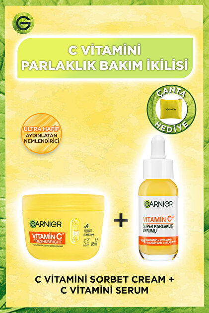 Garnier C Vitamini Fresh & Bright Aydınlatıcı Nemlendirici Sorbe