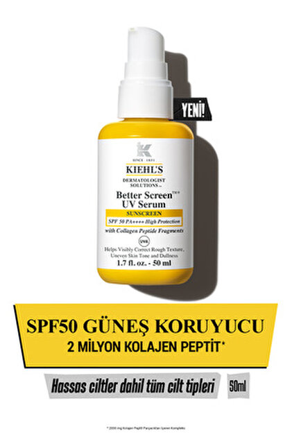 Kiehl's Better Screen Kolajen Peptit İçeren SPF50 Güneş Koruyucu