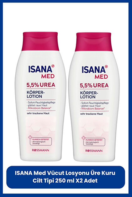 Med Vücut Losyonu Üre Kuru Cilt Tipi 250 ml X2 Adet