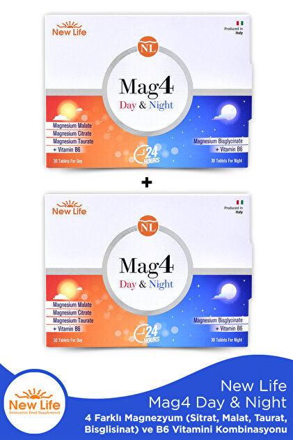 New Life Mag4 Day & Night 60 Tablet X2 - Fiyatı, Yorumları