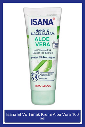 ROSSMANN Isana Aloe Vera Cream - Hand and Nail 100 ml- Trendyol