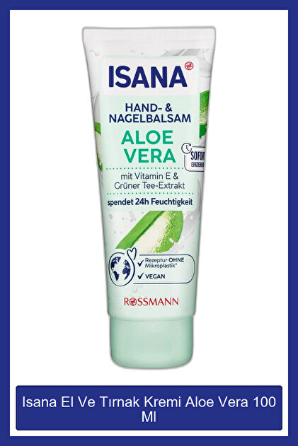 ISANA Aloe Vera Cream - Hand and Nail 100 Ml- Trendyol