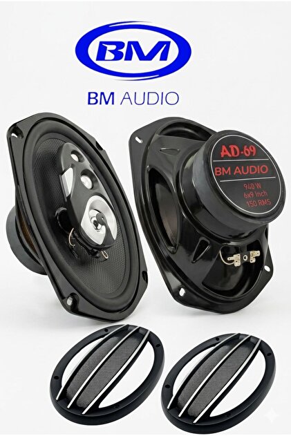 よぅ Bm Audio A/d/s 940 Watt 6x9inç 16x24cm Tweeterli 4 Yollu Oval
