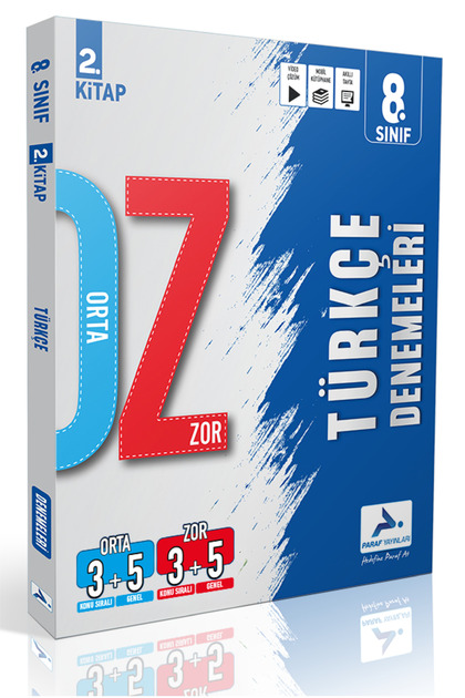 Paraf Yayınları KOZ 8. Sınıf Türkçe-Matematik-Fen Bilimleri Orta