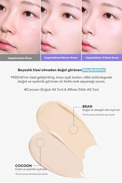 Missha Kadife Bitişli Serum BB Layering Fit Pine Phyto Mucin Serum