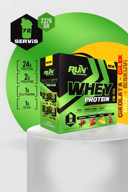 Whey protein - 72 units - 4 flavors - 2376g