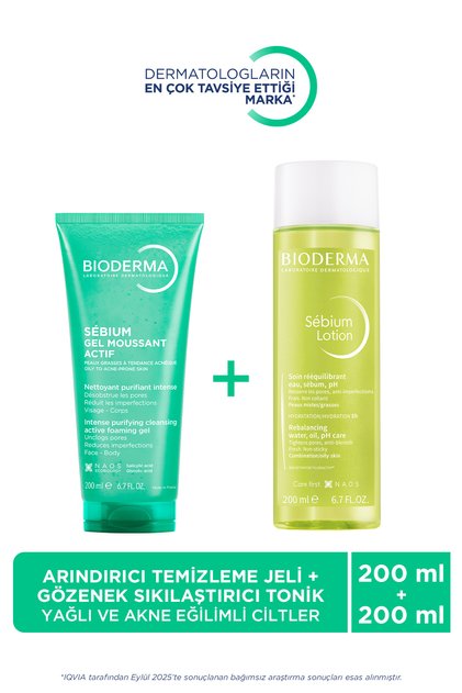 Sebium Lotion Gözenek Sıkılaştırıcı Tonik & Sivilce Karşıtı Yüz Vücut Temizleme Jeli 200ml