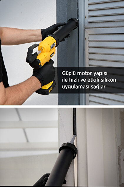 Rtrmax RTX1878B Şarjlı Silikon Sosis Tabancası 300/600 ml - Akü