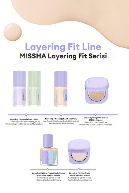 Missha Kadife Bitişli Serum BB Layering Fit Pine Phyto Mucin Serum