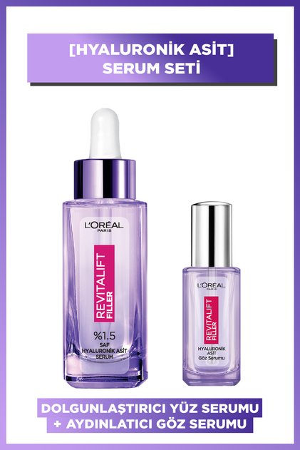 Revitalift Filler %1.5 Saf Hyaluronik Asit Kırışıklık Karşıtı Serum& Aydınlatıcı Göz Serumu