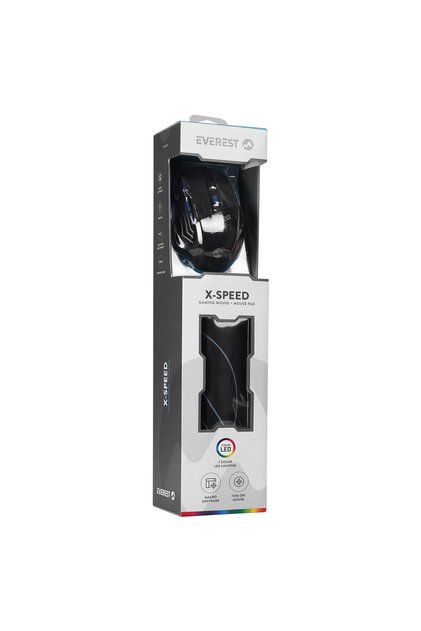 Sm-g23 X-speed 7200 Dpi Gaming Mouse+mouse Pad-si?yah/gümüş