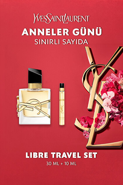 【48hSALE】 YVES SAINTLAURENTイメージとデザイン Yves Saint Laurent Libre EDP 30 ml & 10 ml Kadın Parfüm Seti