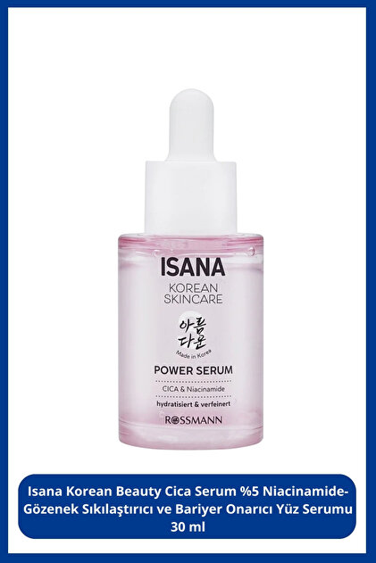 Kore Cilt Bakım Güç Serumu Cica ve Niacinamide 30 ml