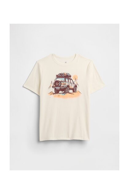 Tricou BĂIEȚI Mărimea L Culoare Ivory Frost 100% Bumbac