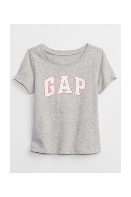 Printed Light Gray Baby T-Shirt 459909001-A