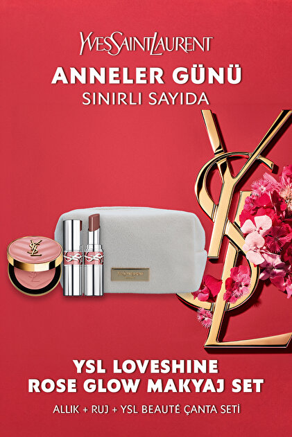 Yves Saint Laurent Rose Glow Çanta Hediyeli Makyaj Seti - Make Me
