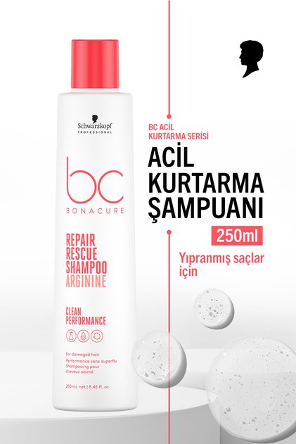 Bc Clean Acil Kurtarma Şampuanı 250ml