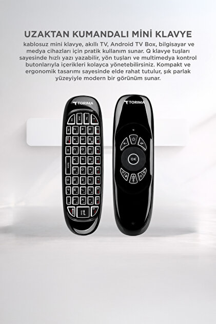 Pod mini 白黒 2台セット Torima Android Akıllı Tv İçin 2.4g Uzaktan Kumandalı Mini Klavye