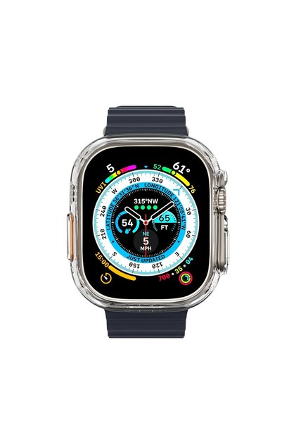 Apple Watch 49mm Ultra 4/3/2/1 Uyumlu Kılıf İnce Kesim Kristal Şeffaf - ACS05917