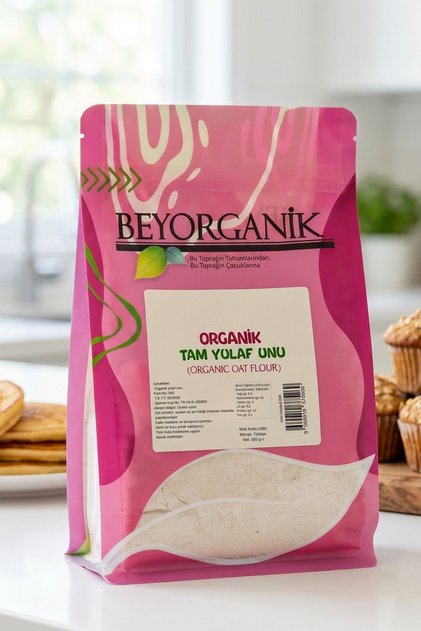 Organik Tam Yulaf Unu 350gr (PESTİSİT ve AFLATOKSİN ANALİZLİ)