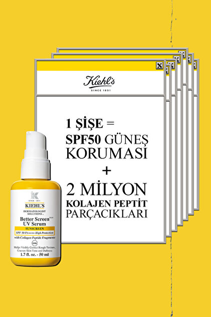 Kiehl's Better Screen Kolajen Peptit İçeren SPF50 Güneş Koruyucu