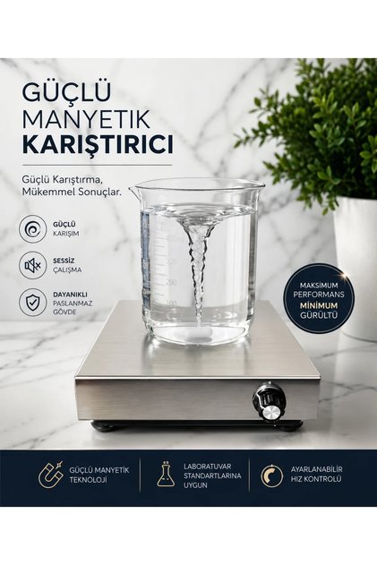 Gms Mak Manyetik Karıştırıcı Paslanmaz Çelik (304) 1 Adet 6x20 mm Manyetik Balık